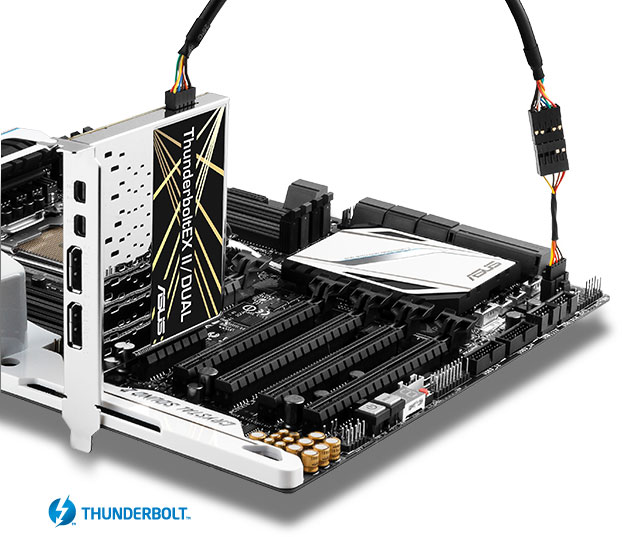 ASUS X99 Board with Thunderbolt add-on card